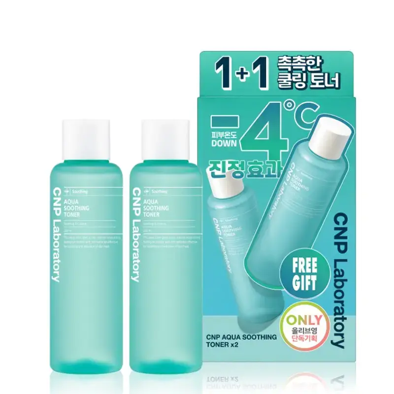 [진정+쿨링] 차앤박(CNP) 아쿠아 수딩 토너 200ml 1+1 기획